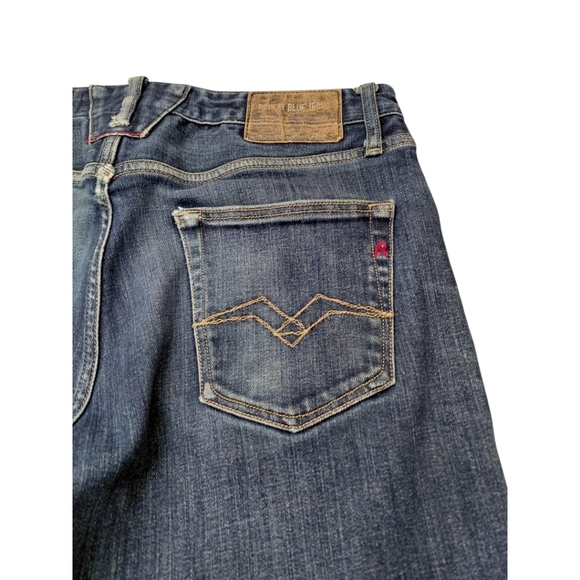 Replay Blue Straight Jeans Classic Fit - Picture 9 of 13